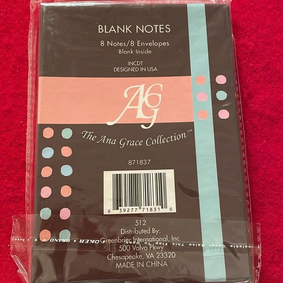 Unique Collectible-The Ana Grace Collection-Blank Notes-8 Notes/8 Envelopes - Picture 2 of 3